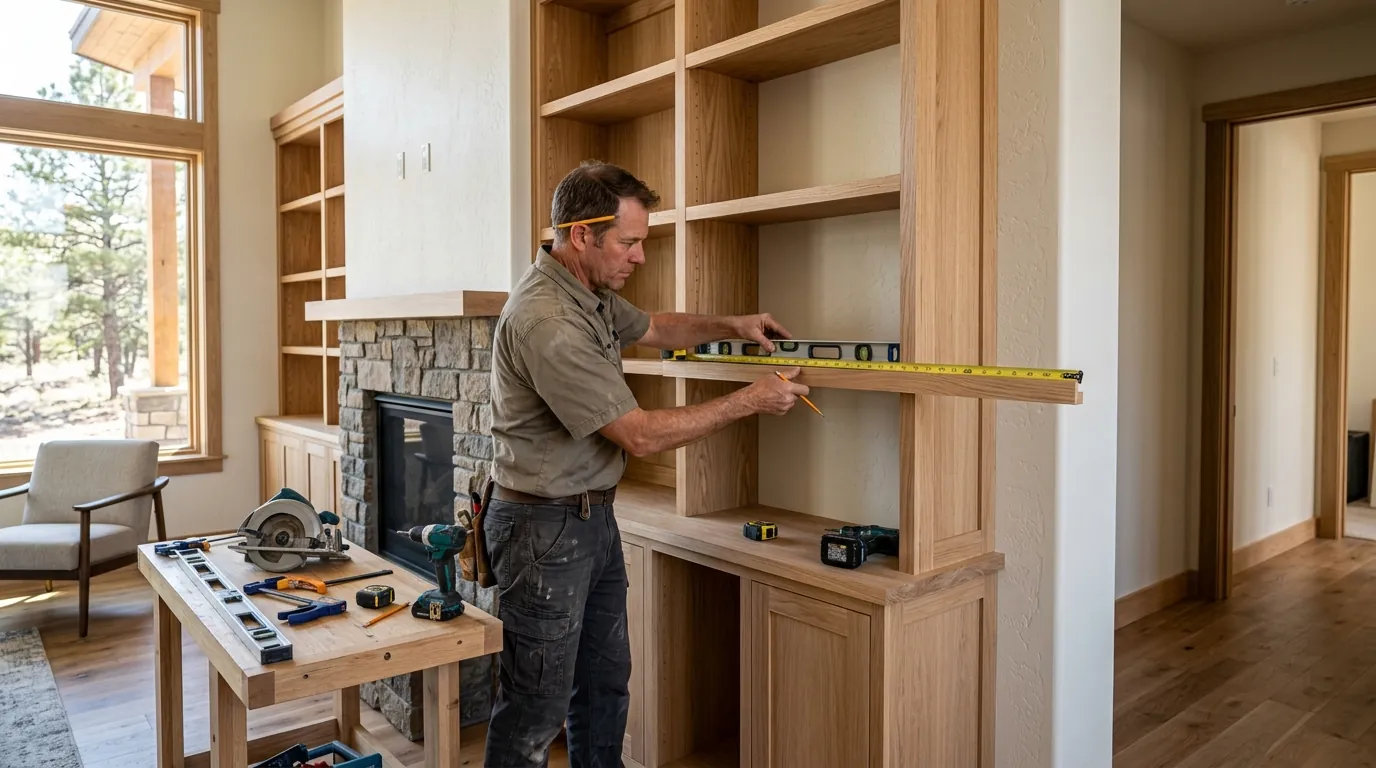 Professional Carpentry Services in Edgewood, NM for custom built-in shelving